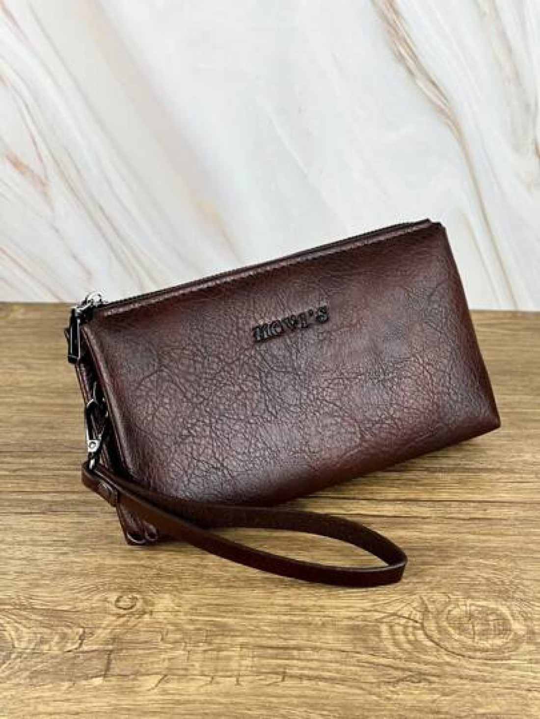 HOVI S Fashion Men s Clutch Wallet Business Large Capacity Clutch Handbag Cell Phone Bag Double Compartment Zipper Long Wallet Clutch Bag A Perfect Gift For Men