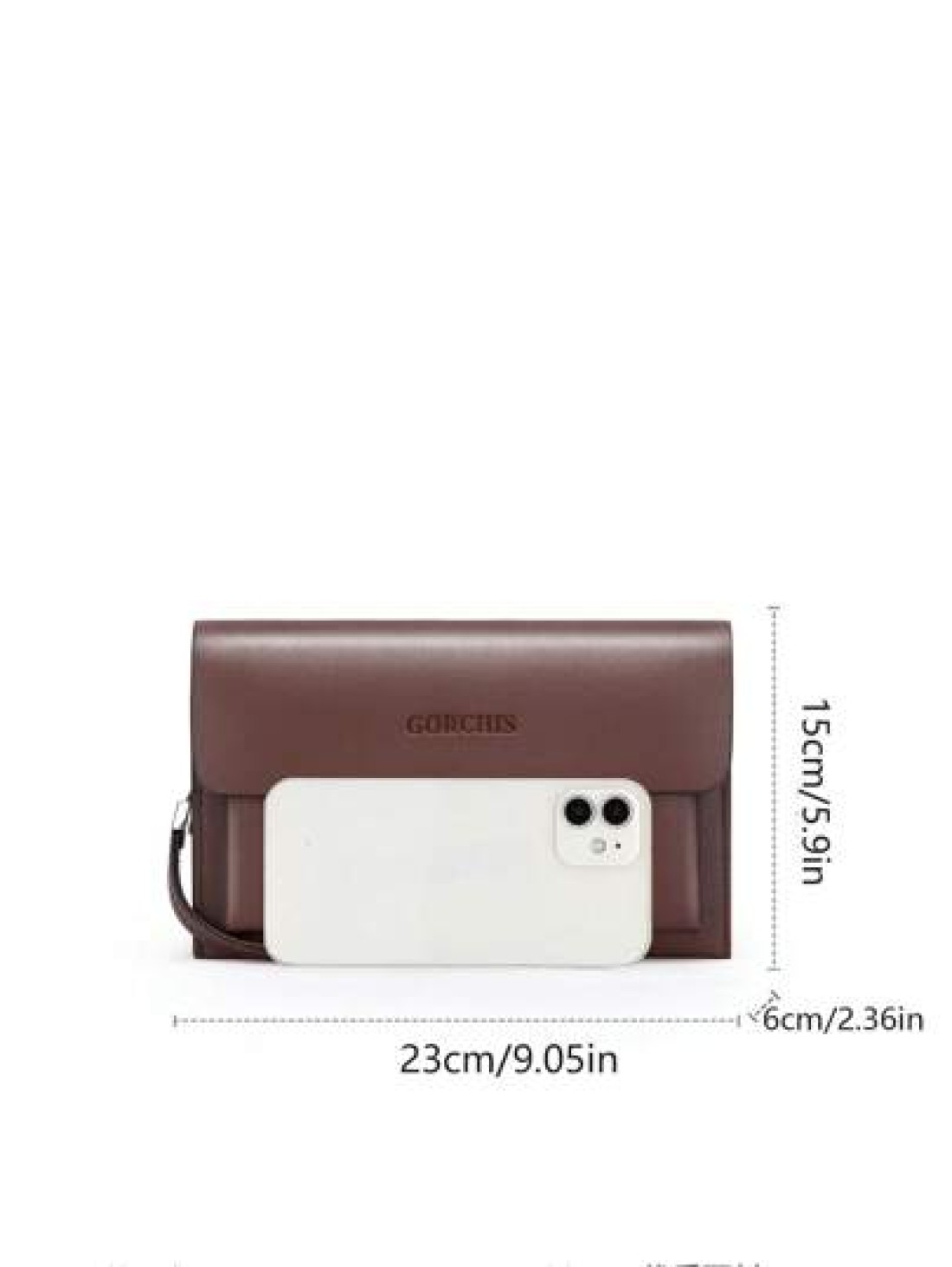 gorchis New Clutch Bag With Multiple Pockets Password Lock Anti Theft Large Capacity Business Casual Style Quality Handbag Wristlet Bag Organizer Storage Portable Wallet Gifts Fall Christmas Scream Me
