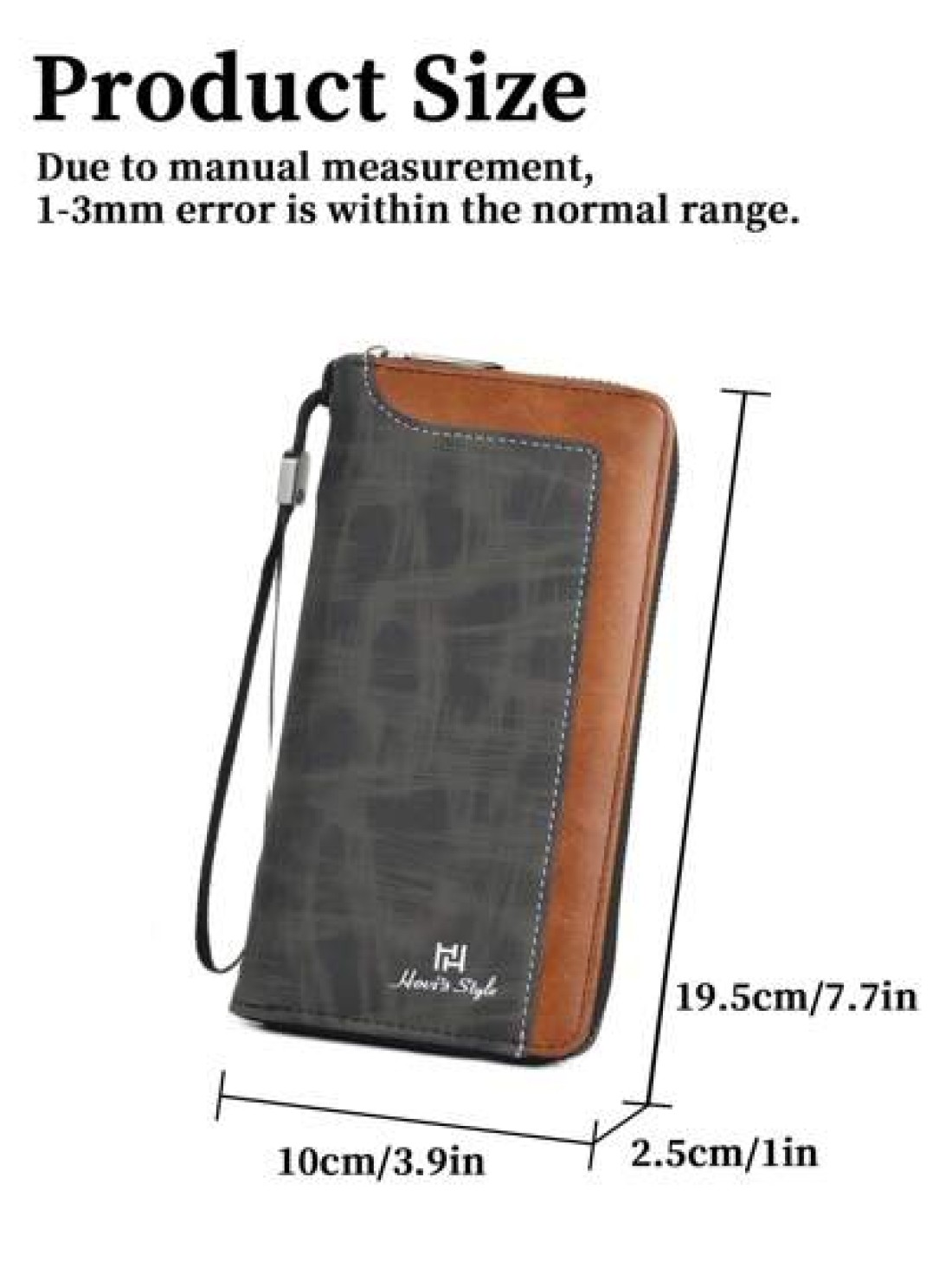 New Oiled Leather Long Zipper Clutch Bag Large Capacity Casual Fashionable Purse Essentials Fashion Men s Bags Business