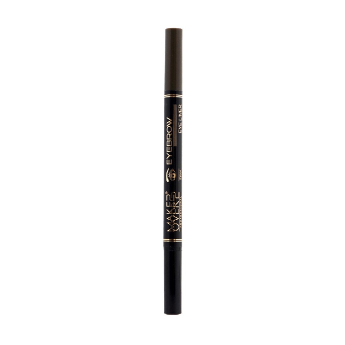 Make Over 22 2-In-1 Eyebrow And Eyeliner Pen - Black/Medium Brown - EY004