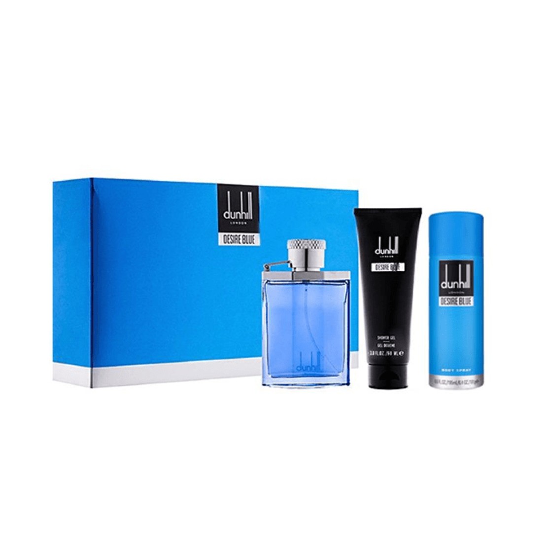 مجموعة عطر ديسر بلو من الفريد دنهيل للرجال - او دي تواليت-3 قطع