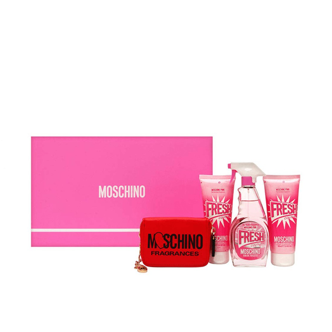 Moschino Pink Fresh Couture Gift Set For Women - Eau De Toilette - 4 Pieces
