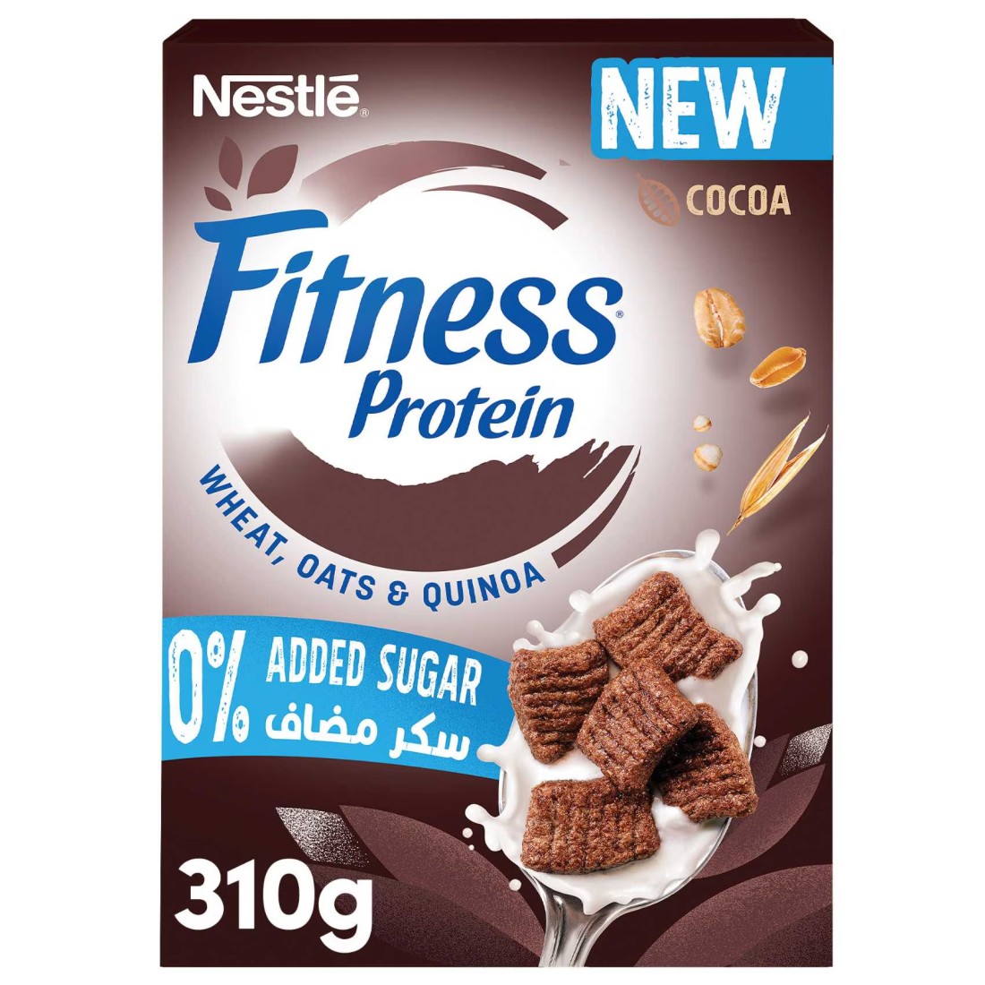 Nestle Fitness No Added Sugar Chocolate Protein, 310g