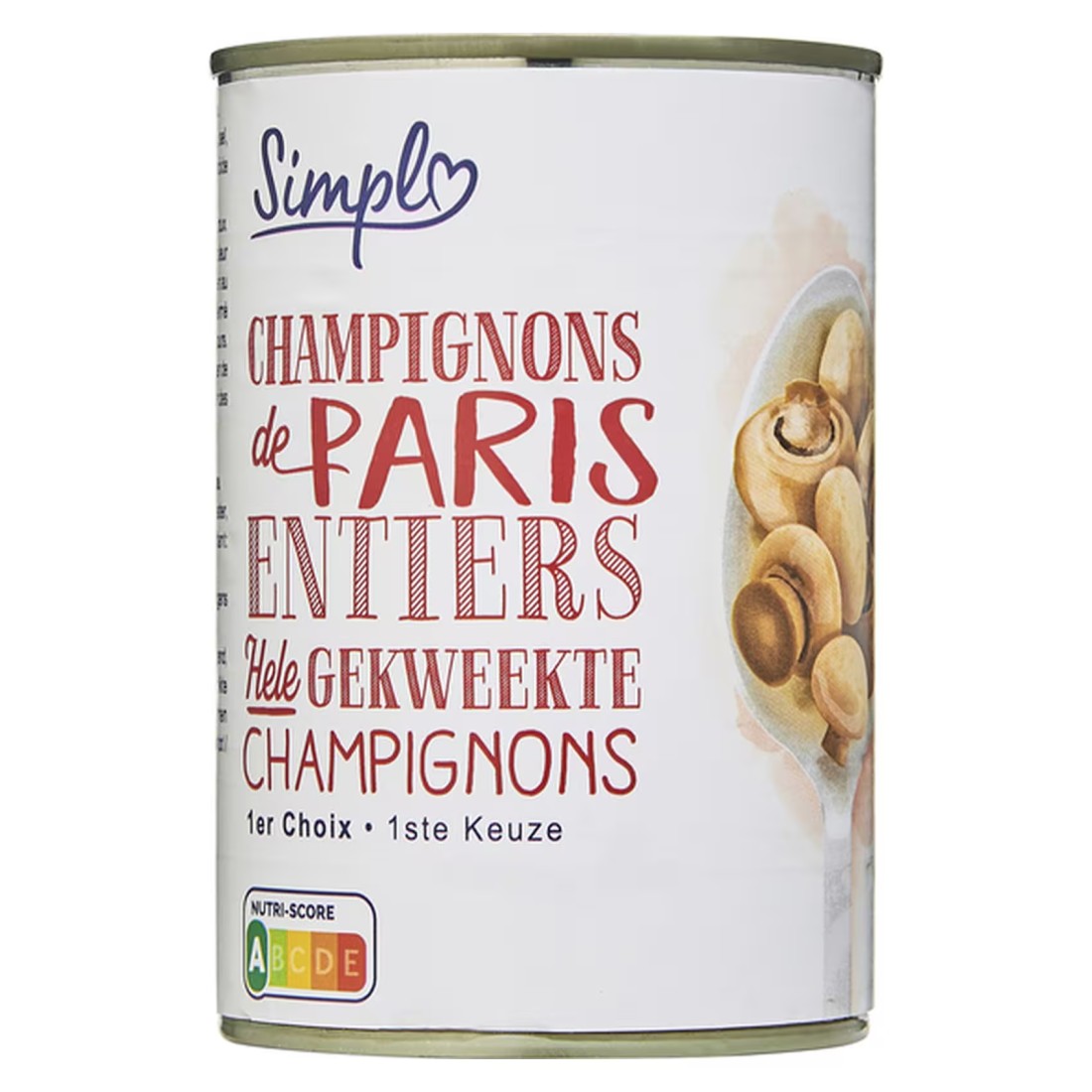 Simpl 1/2 Champignons De Paris Entiers