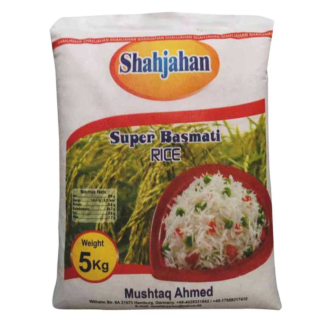 Shahjahan Super Basmati Rice, 5kg