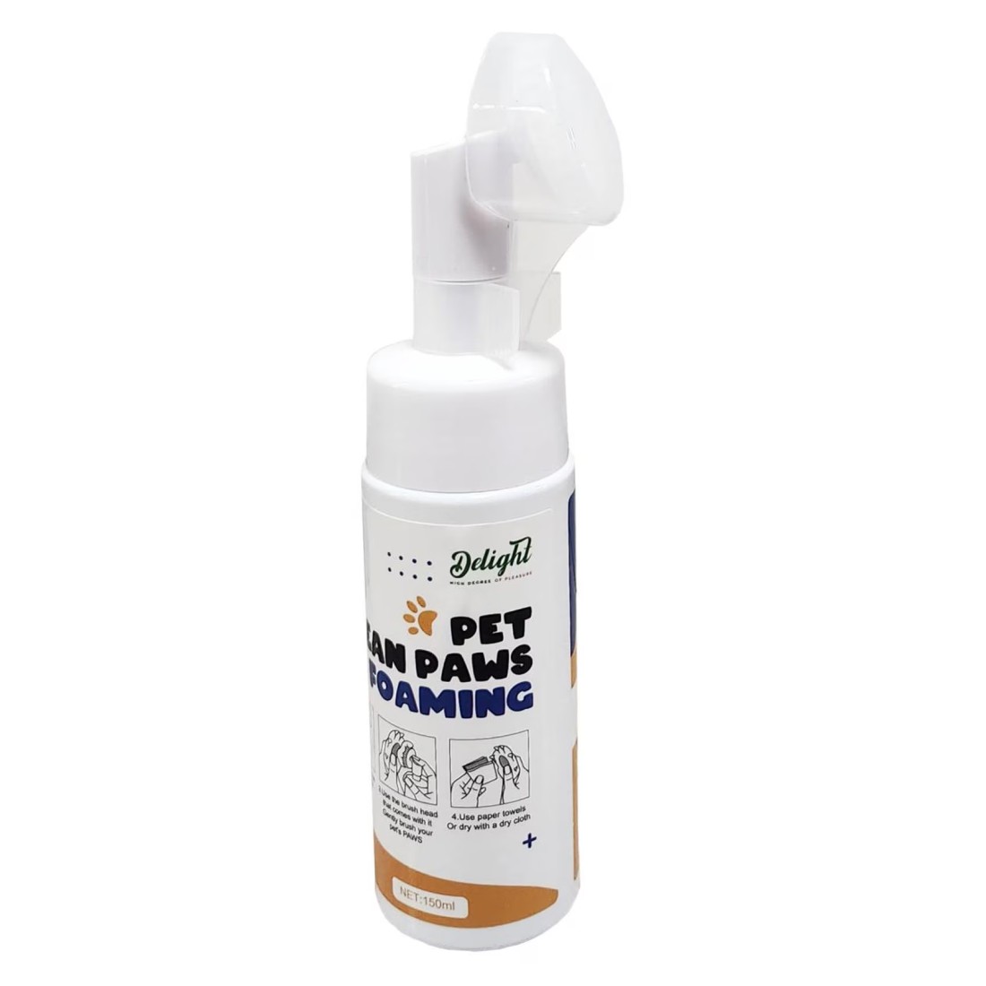 Delight Pet Paws Cleaning No-Rinse Foaming 150ml