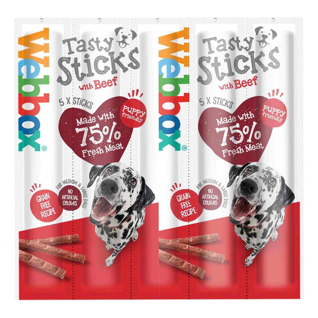 Webbox Delight Beef Flavoured Dog Food 55g