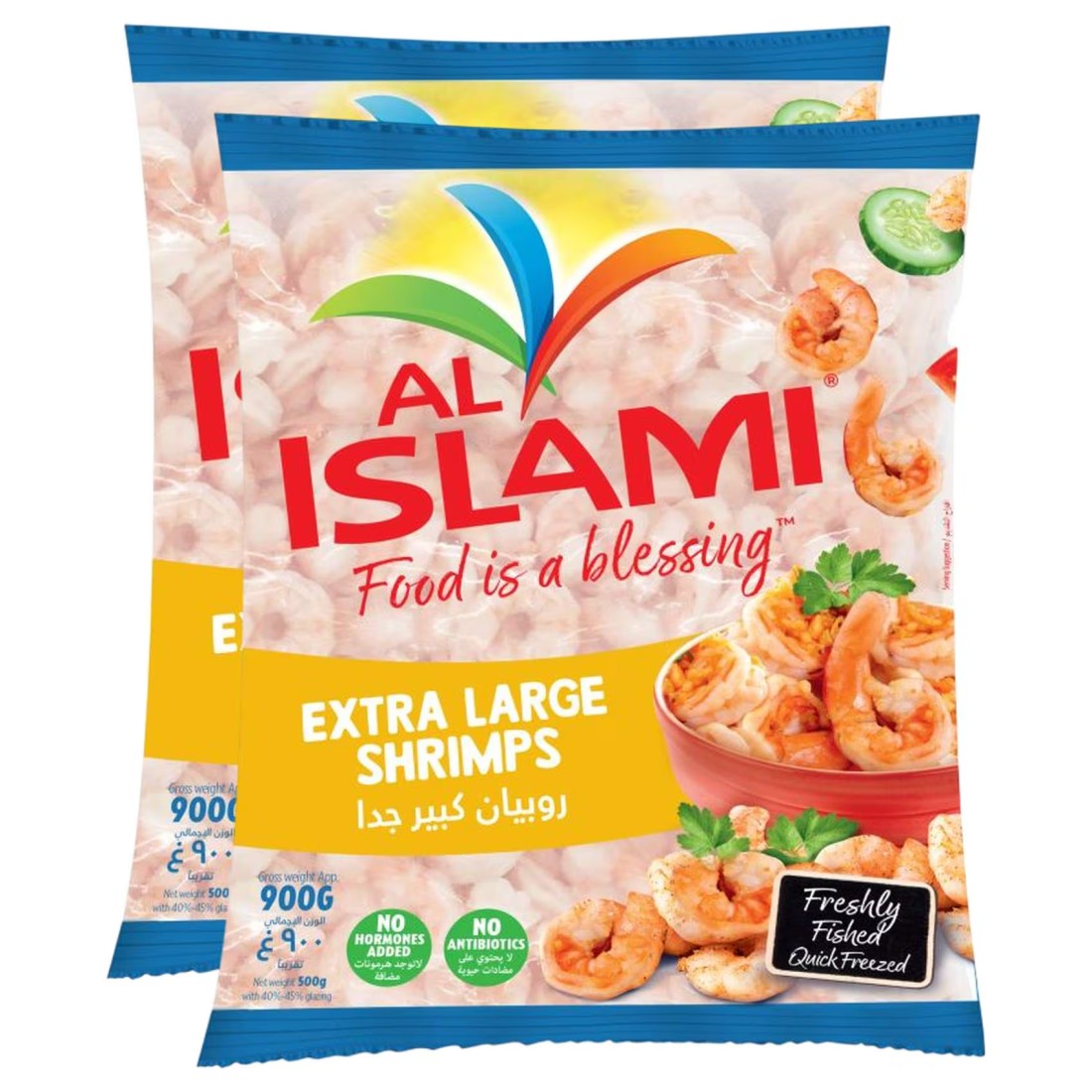Al Islami Extra Large Shrimps 900g Pack of 2