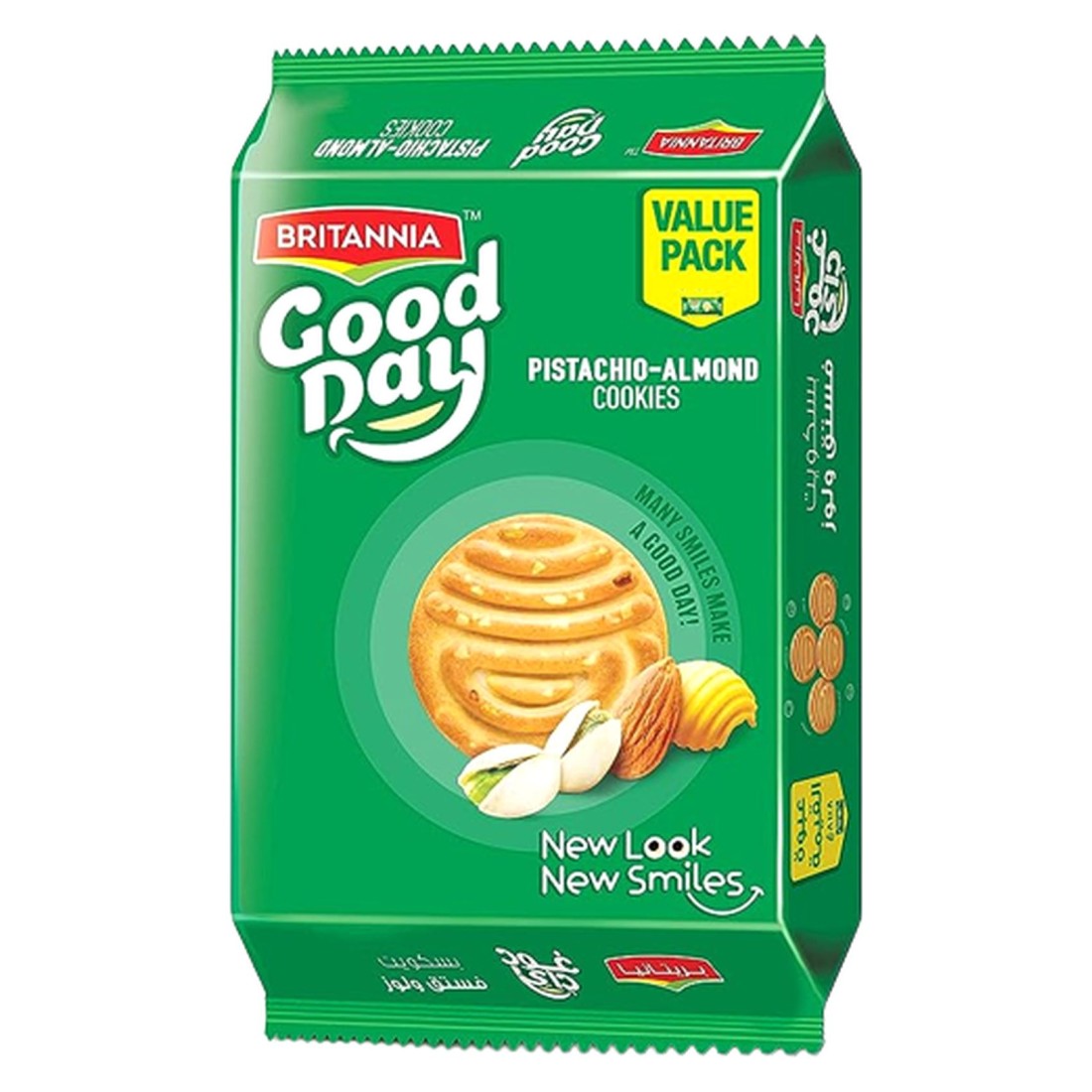 Britannia Good Day Pistachio-Almond Cookies 72g Pack of 8