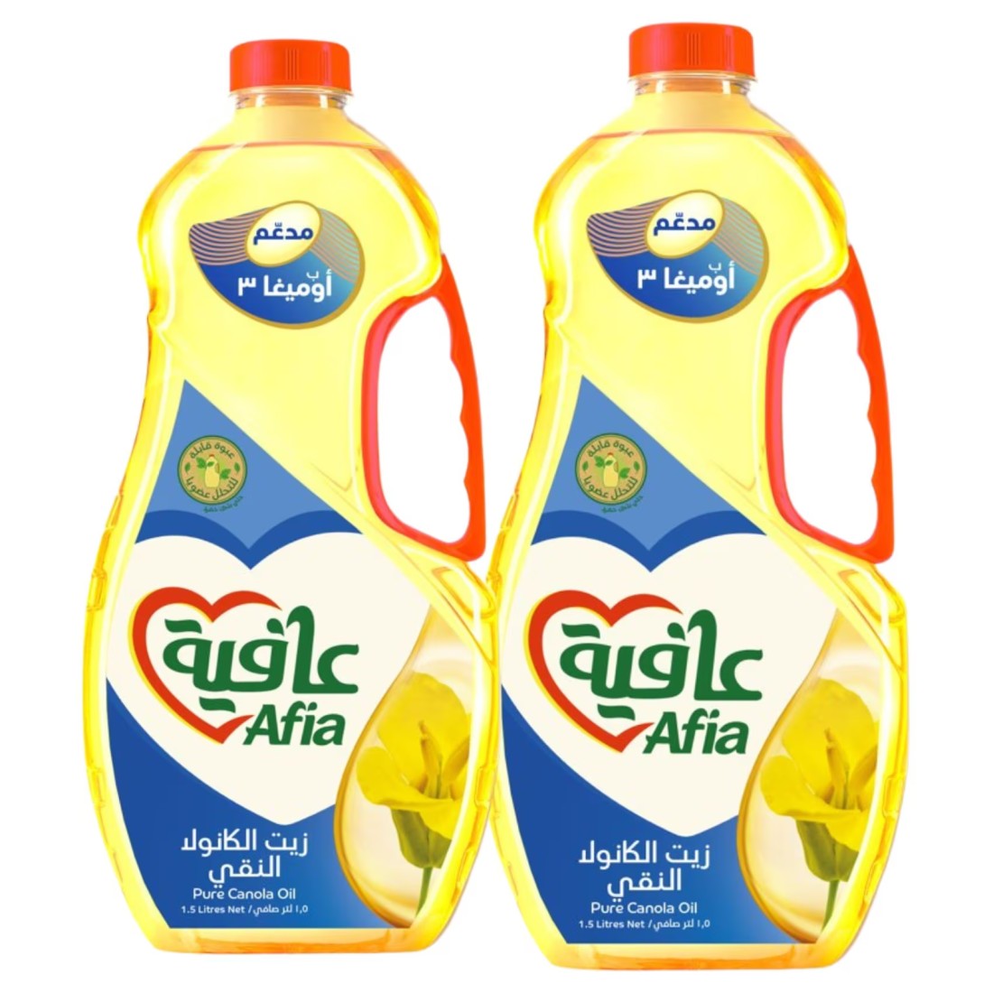 Afia Multi Usage Canola Oil, 1.5L Pack of 2
