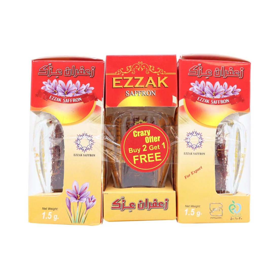 Ezzak Saffron 1.5g 2+1 Free