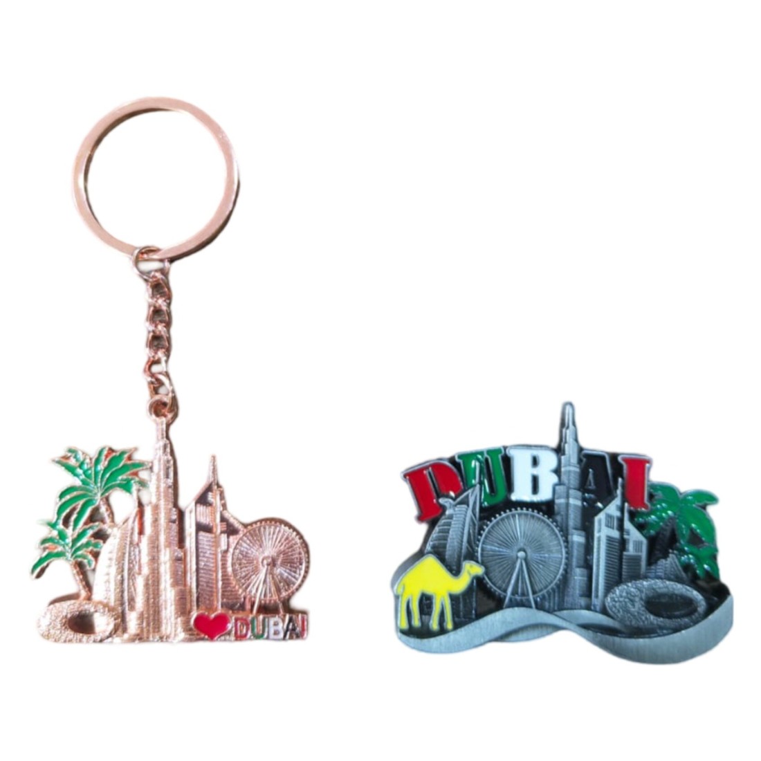 Ahlan UAE Keychain and Magnet Set 2 PCS