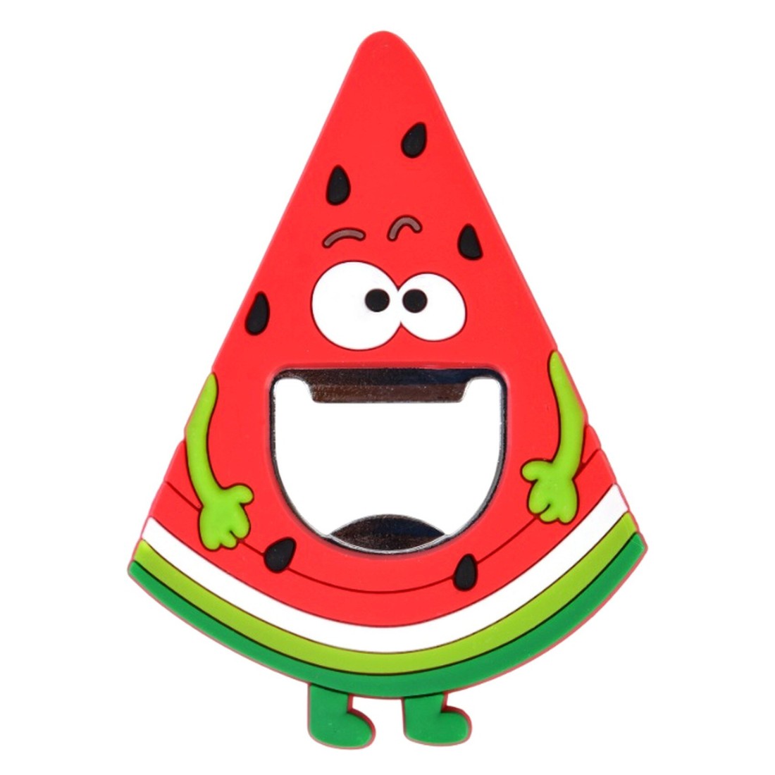 PVC and Metal Watermelon Pattern Bottle Opener