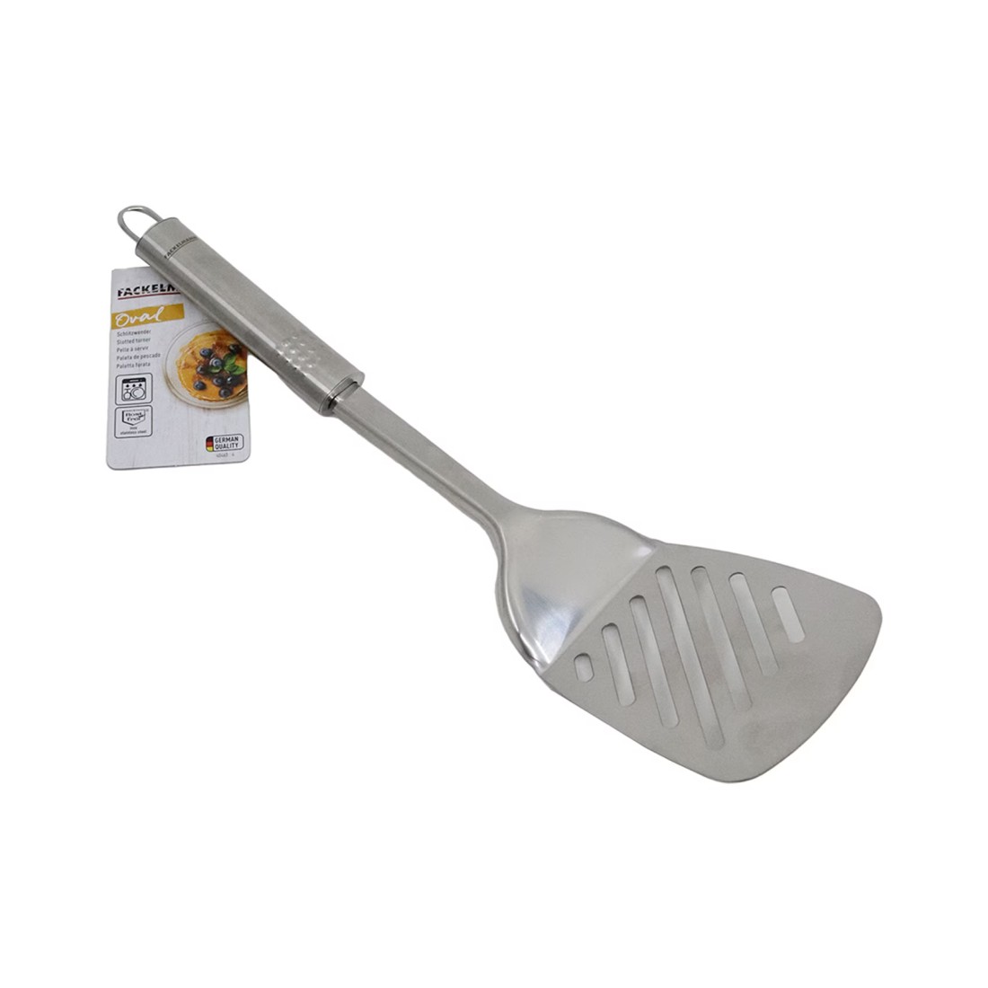 Fackelmann Opal Stainless Steel Slotted Turner Silver 33cm