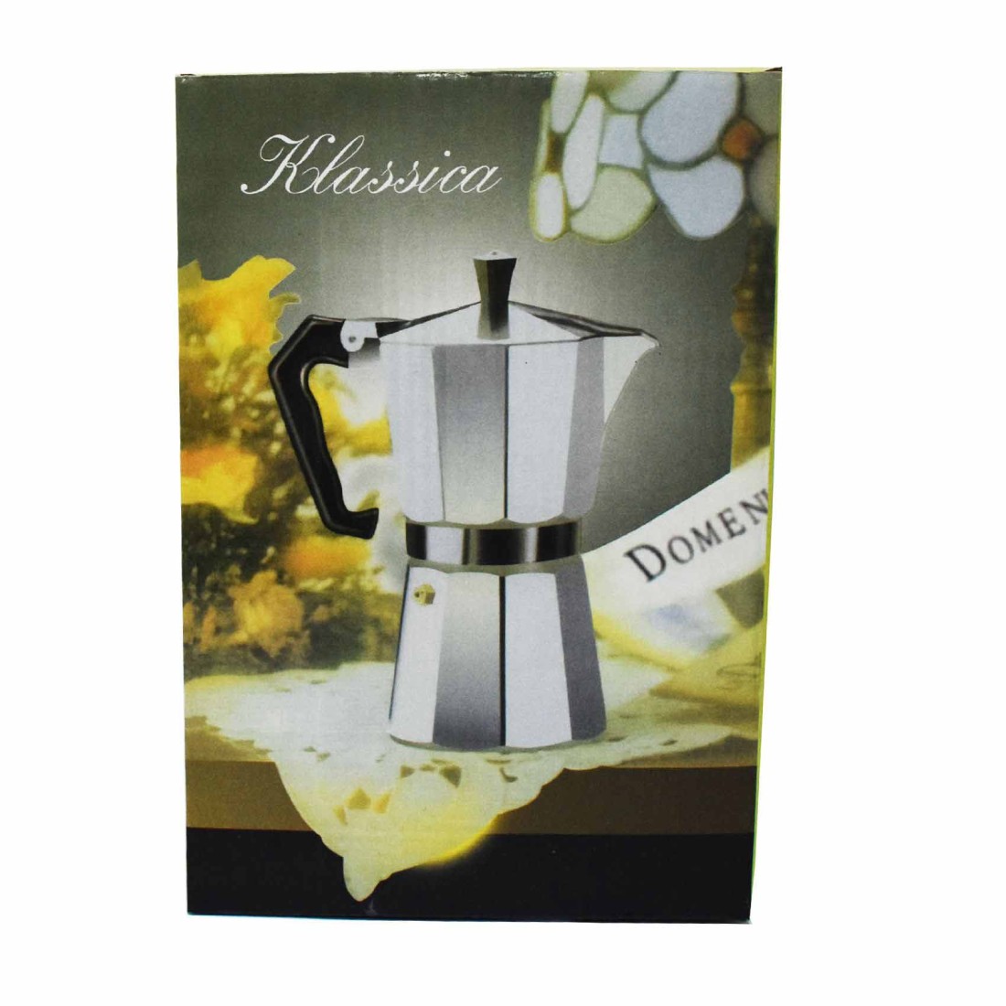 Klassica Aluminium 3 Cups Coffee Maker Silver And Black