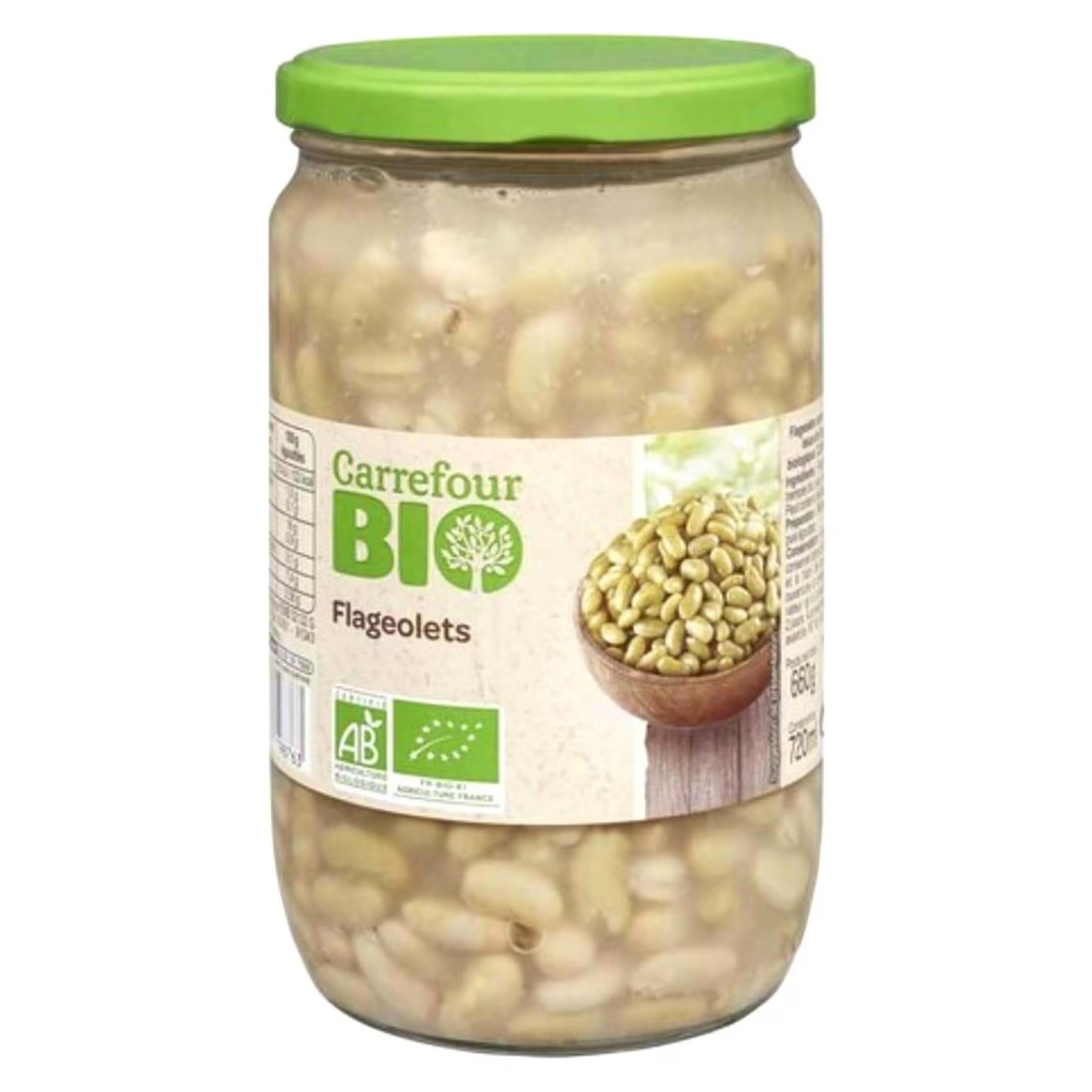 Carrefour Bio Green Beans 720ml