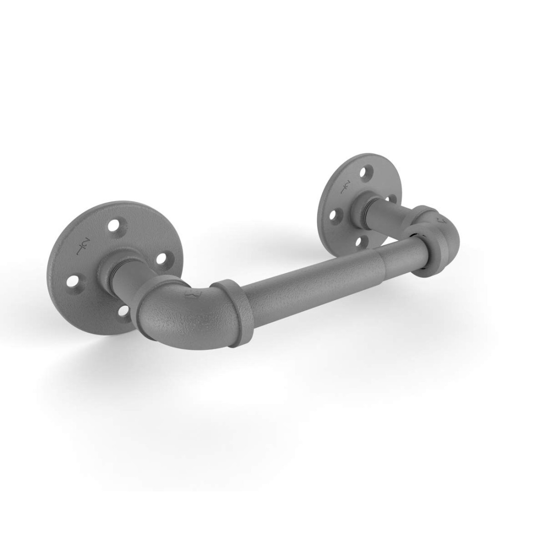 Allied Brass P-120-TP-GYM Pipeline Collection 2 Post Toilet Paper Holder, Matte Gray