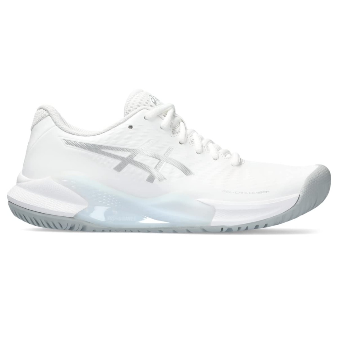 ASICS Women&#39;s Gel-Challenger 14 Tennis Shoes, 9, White/Pure Silver