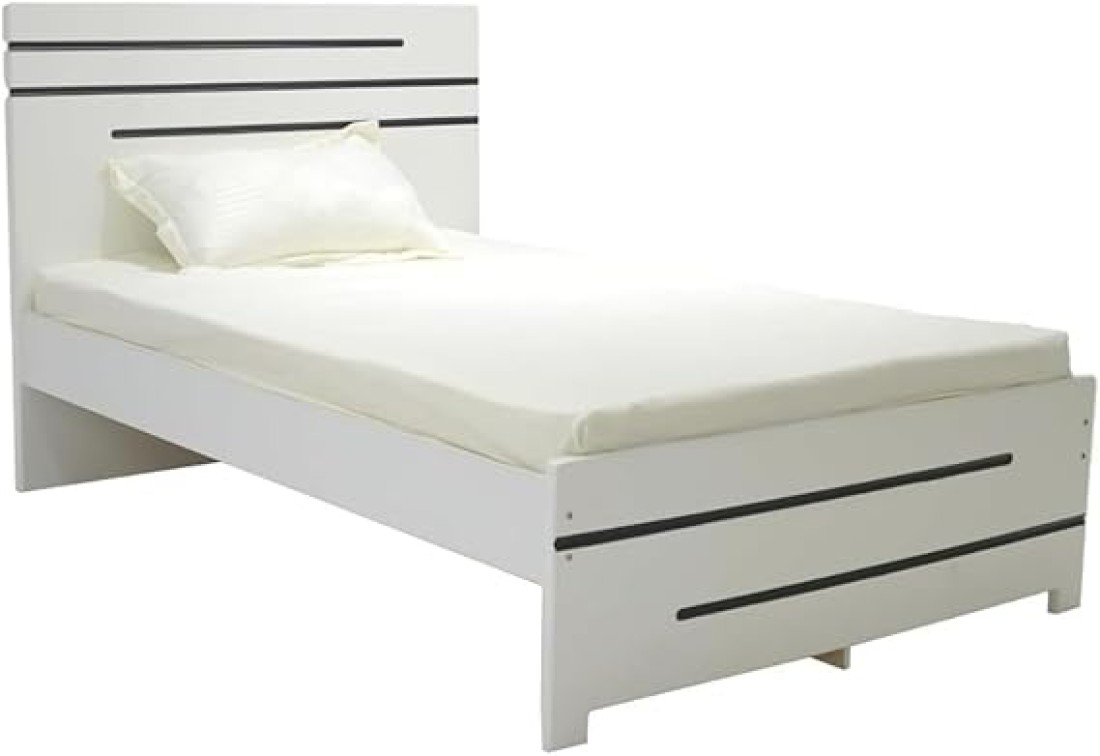 Galaxy Design Local Made Bed Modern &amp; Sublime Design Fully Wooden Twin Bed White 120x200 cm