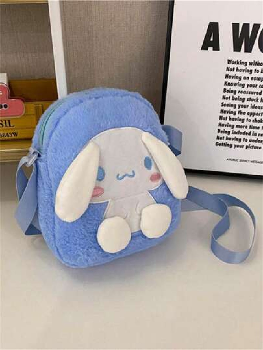 Sanrio 1 قطعة شخصية Sanrio وحقيبة كتف قطع كرتونية للوجبات الخفيفة 1 قطعة، حقيبة ظهر كتف متنوعة لسيدات على شكل قطة KT