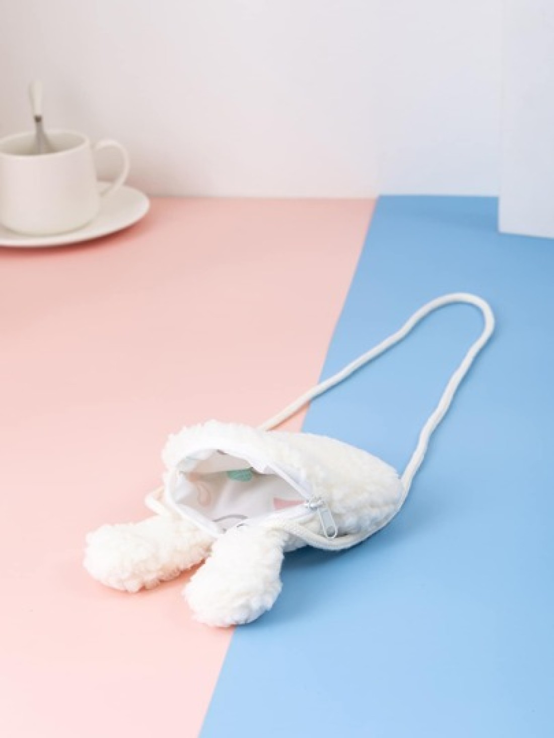 1pc Adorable Plush Mini Crossbody Bag Cute Animal Cartoon Design Lightweight Soft Bunny Bear Shapes Perfect Gift For Kids