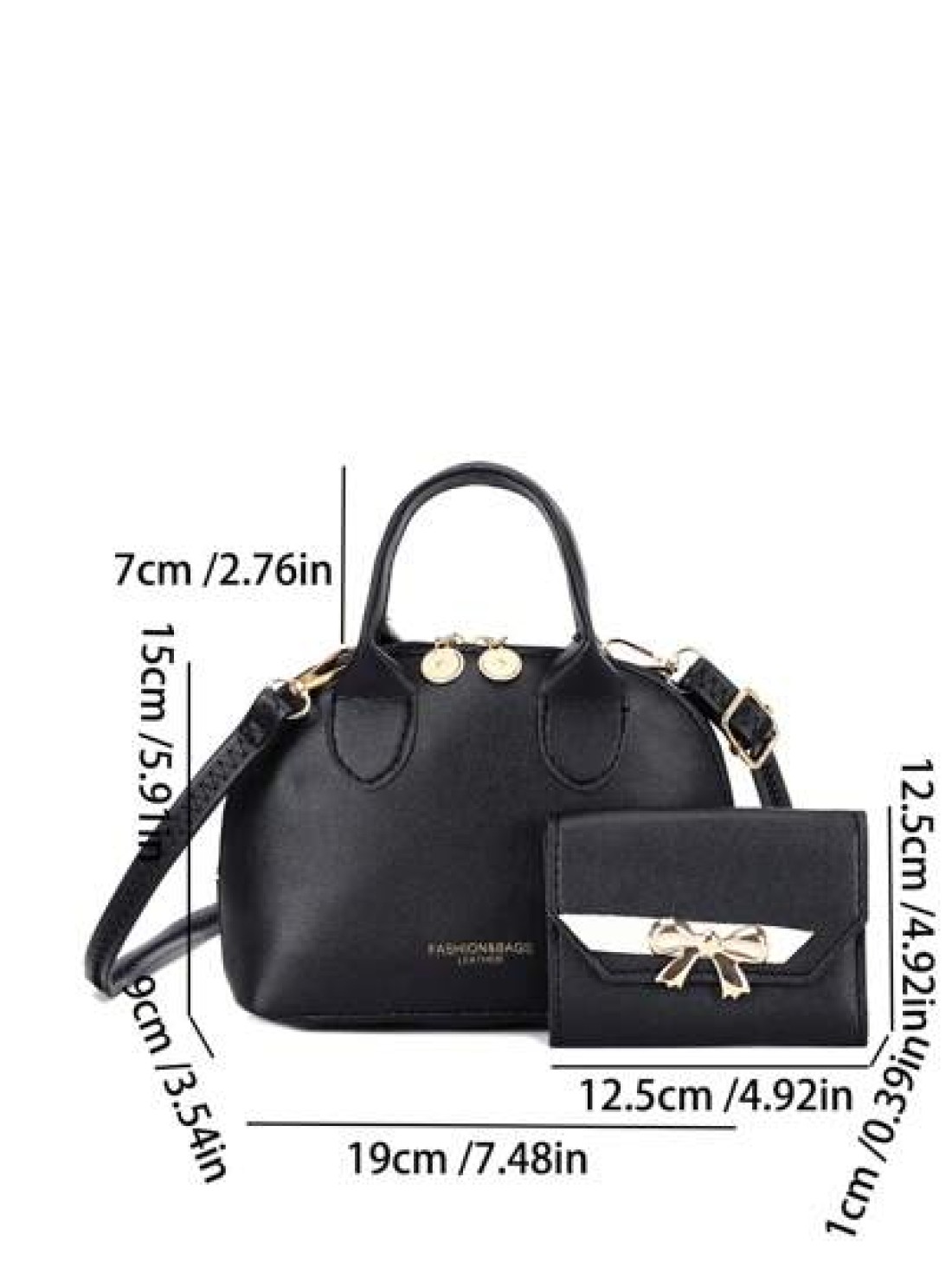 2pcs Set Girl s Bag Fashion Handbag And Purse Shell Crossbody Shoulder Bag