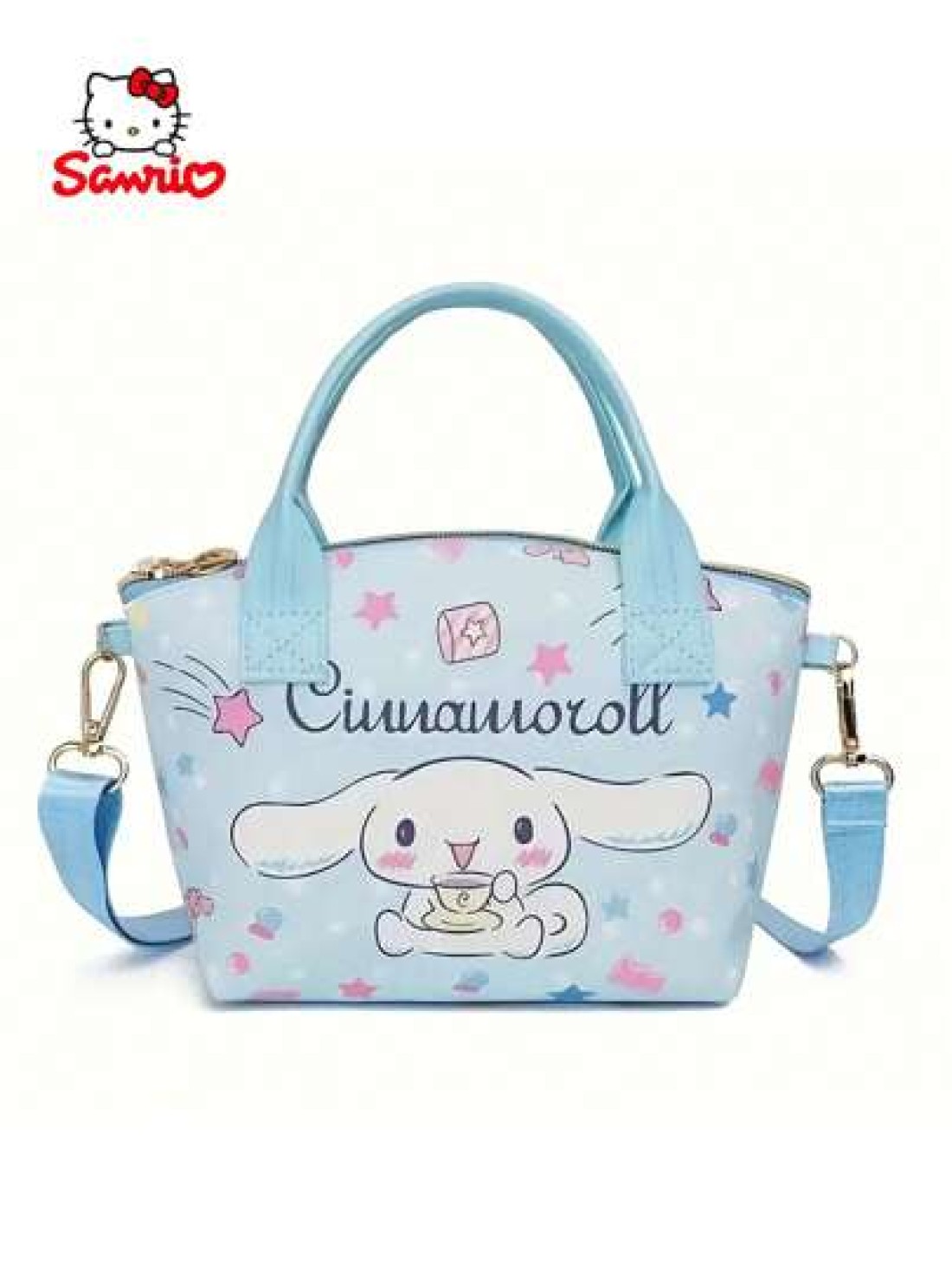 Sanrio قطعة واحدة حقيبة تسوق متعددة الإستخدامات اليابانية مع شخصيات هالو كيتي وكاريكاتير كيوت كينا مورول،حقيبة