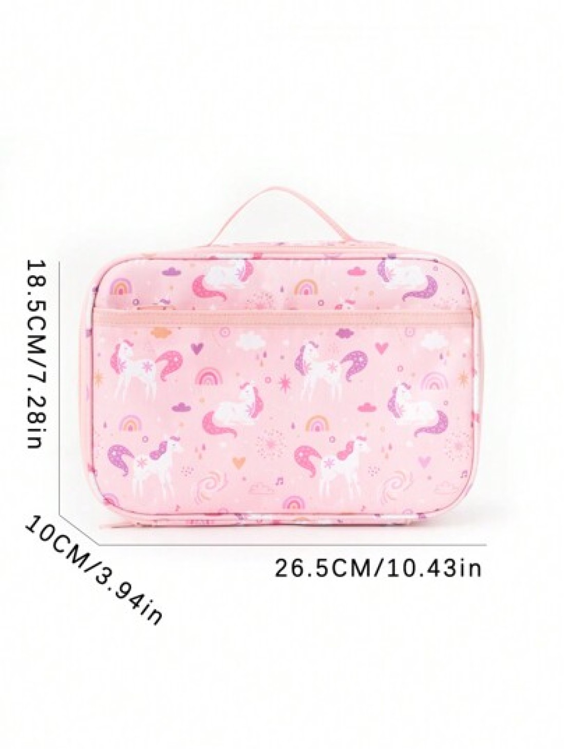 1 Piece Cute Cartoon Decorated Insulated Lunch Bag School Food Lunch Box Non Woven Leak Proof Camping Picnic Bag Suitable For Office School Outdoor Summer Beach Camping Travel Picnic