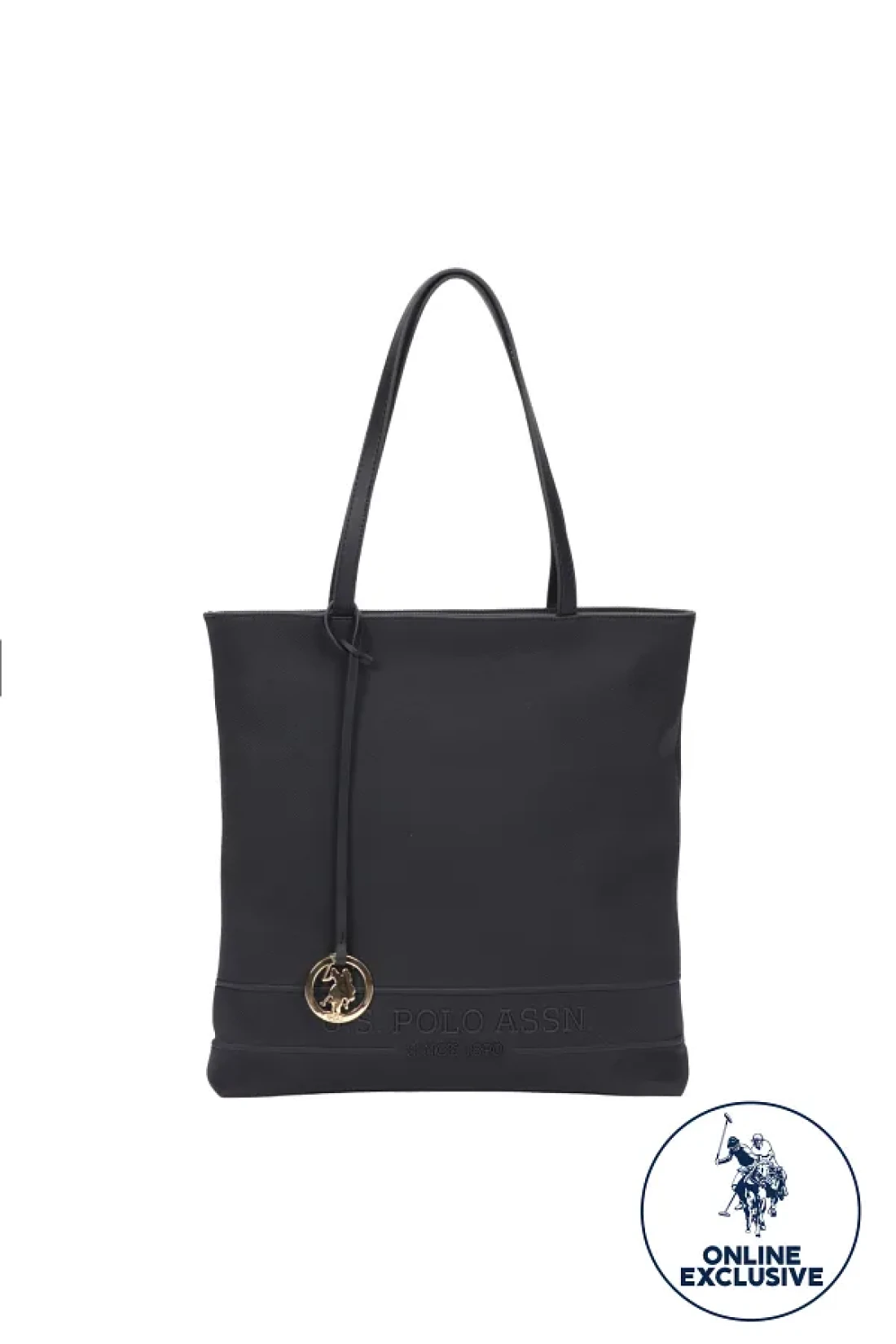 U.S. Polo Assn. حقيبة كتف نسائية باللون الأسود - Us8220 Online Exclusiv
