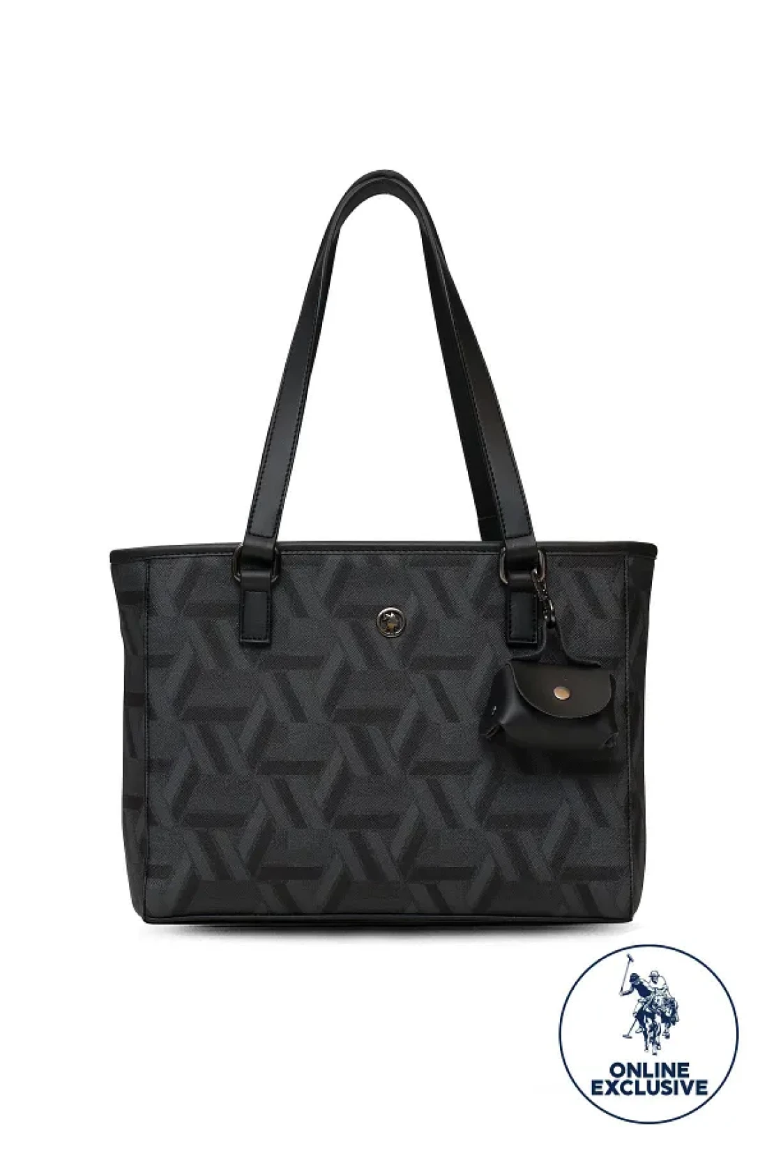 U.S. Polo Assn. حقيبة كتف نسائية سوداء Us25504