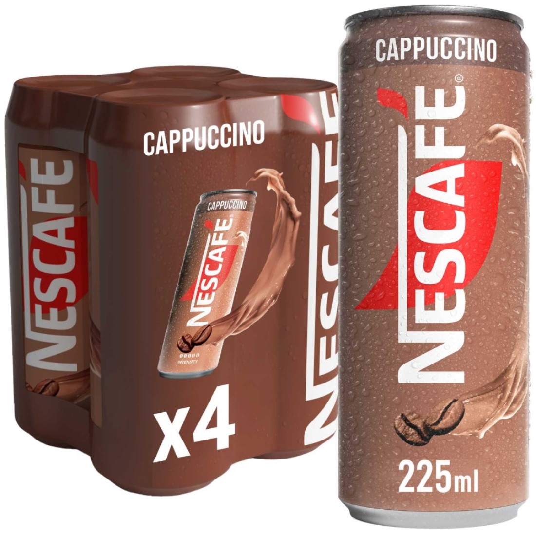 Nescafe Cappuccino Coffee Drink, 225ml Pack of 4