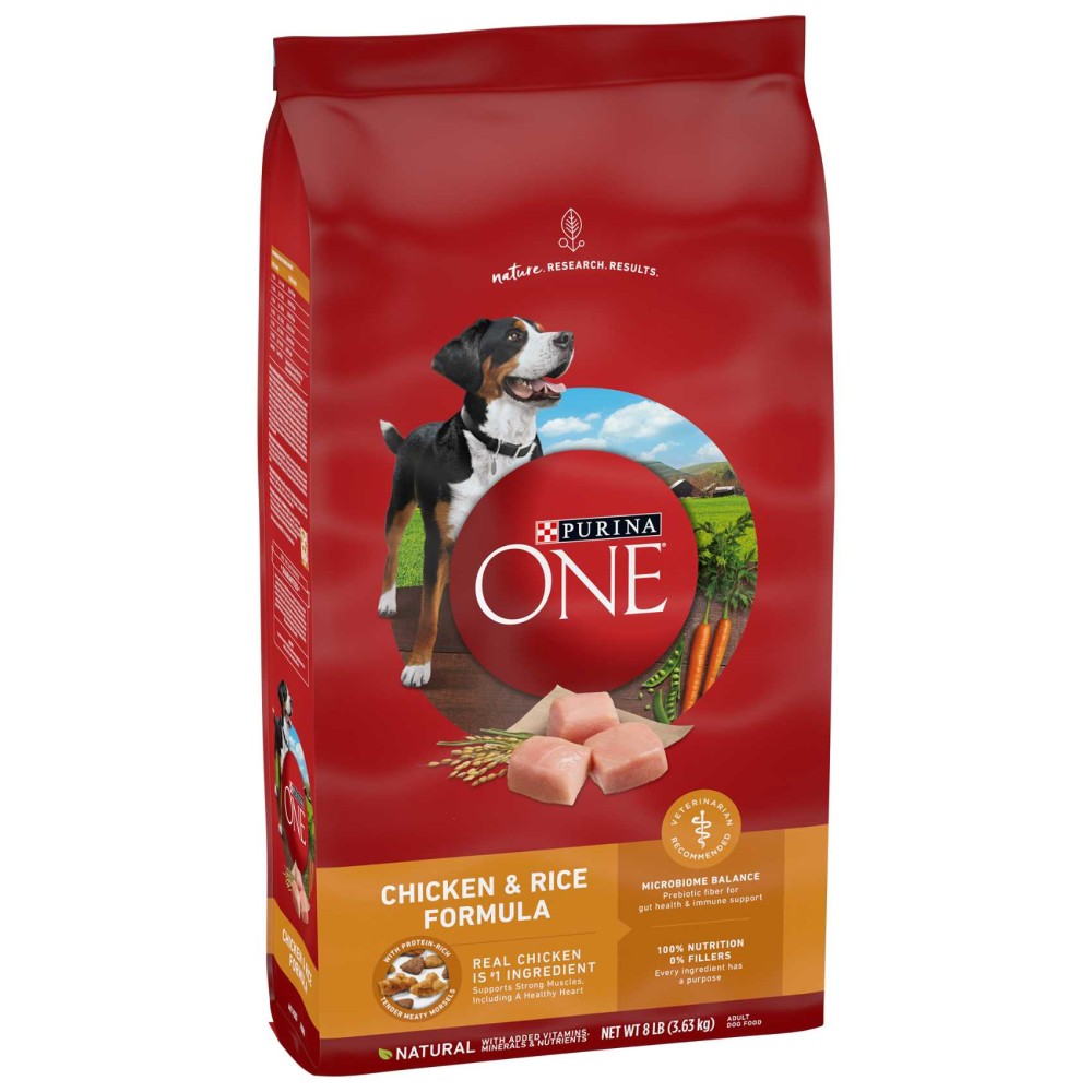 Purina ONE Chicken &amp; Rice Formula, Dog Food, 3.63kg