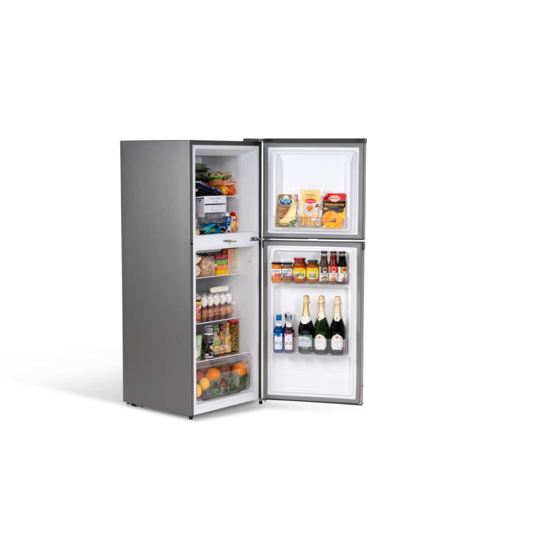 Terim 220L Net Capacity Double Door Top Mount Refrigerator Bright Silver TERR300S