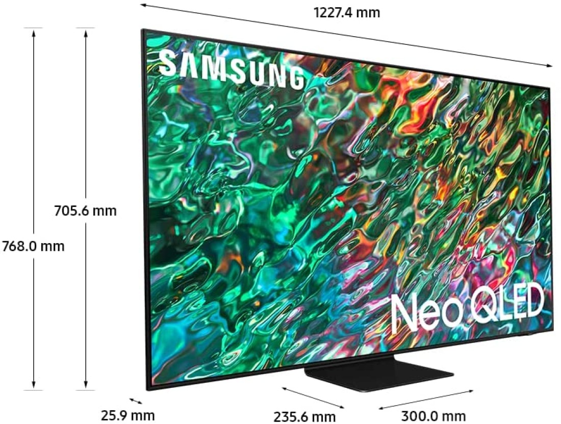 Samsung QN90B 55-Inch Neo QLED 4K UHD Smart TV QA55QN90BAUXZN Titan Black