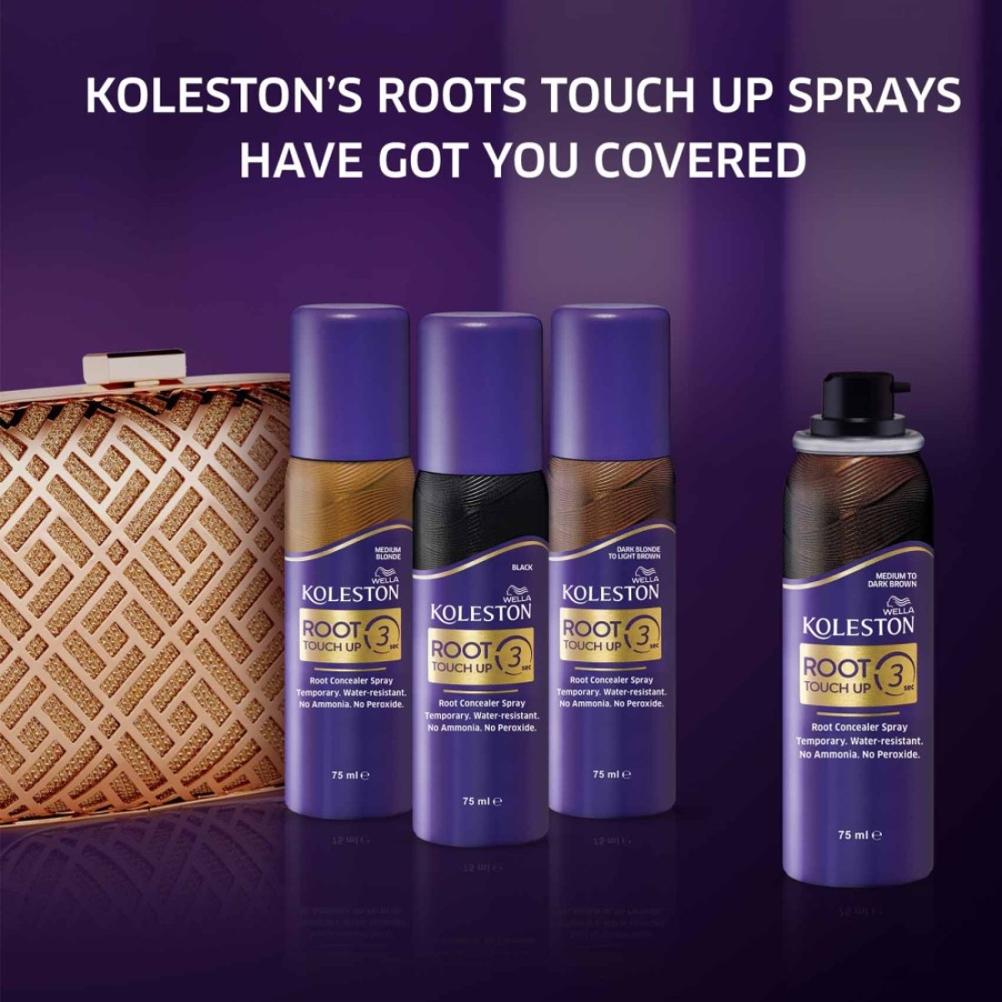 Wella Koleston Root Touch Up Spray Medium to Dark Brown