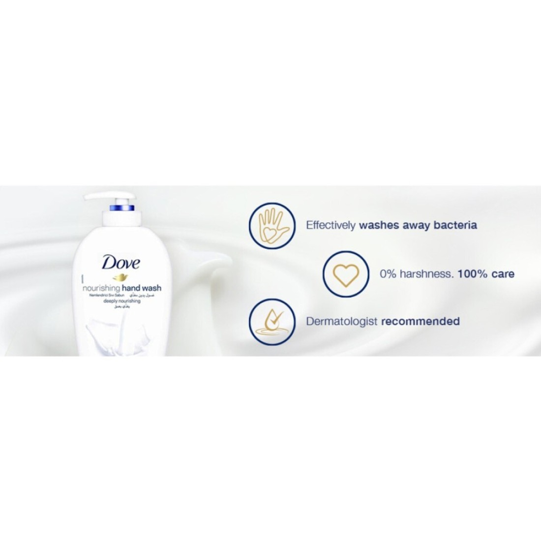 Dove Care And Protect Pampering Shea Butter And Vanilla Hand Wash White 250ml