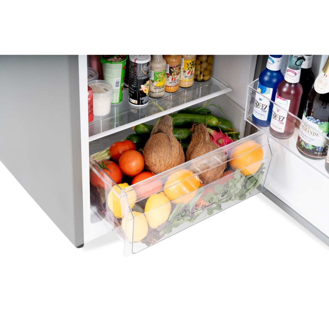 Terim 220L Net Capacity Double Door Top Mount Refrigerator Bright Silver TERR300S