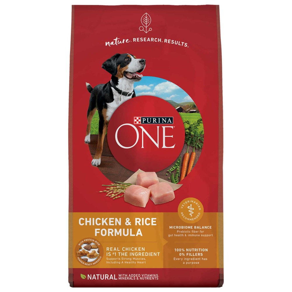 Purina ONE Chicken &amp; Rice Formula, Dog Food, 3.63kg