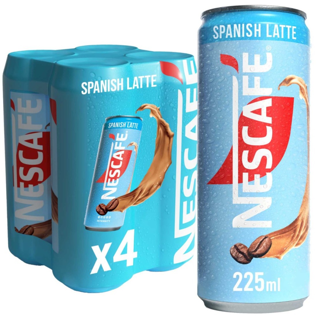 Nescafe Spanish Latte Coffee Drink, 225ml Pack of 4