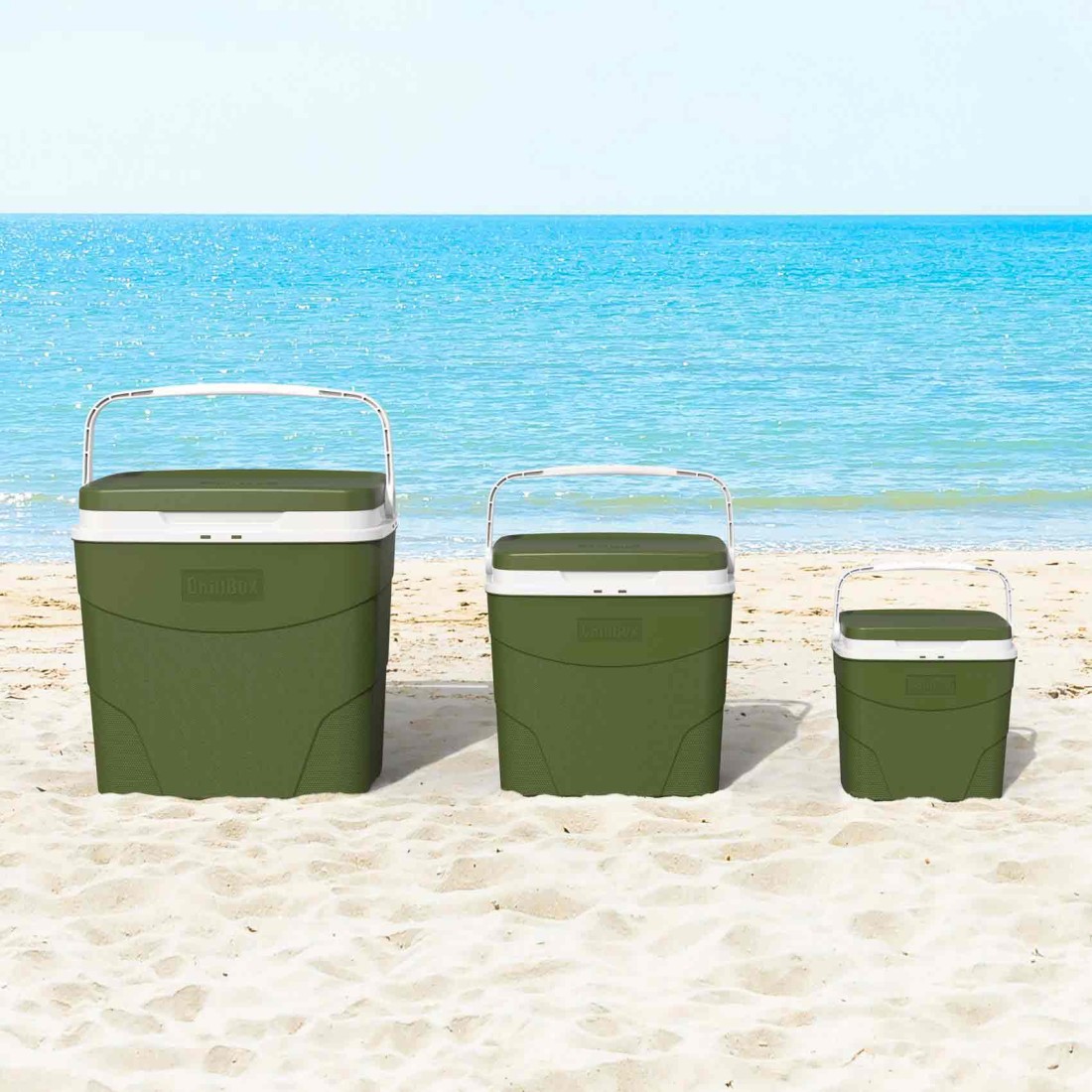 Cosmoplast 3-In-1 Chillbox Icebox IFEPCB075HG Hunter Green 4L+12L+24L
