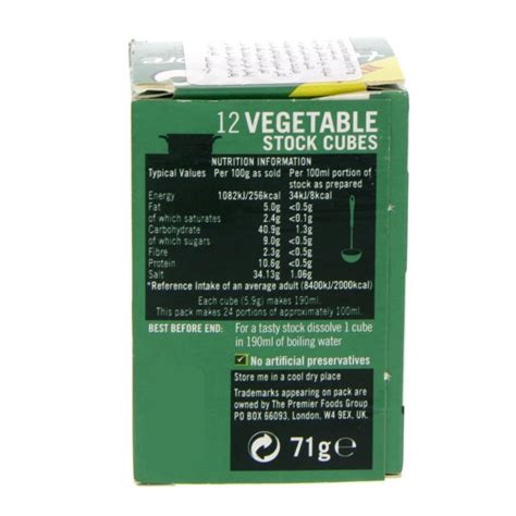 OXO Vegetable Stock Cubes 71g x12