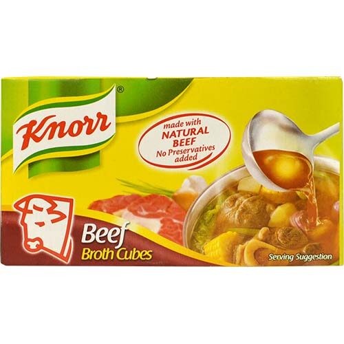 KNORR 6 BEEF BROTH CUBES 60GM