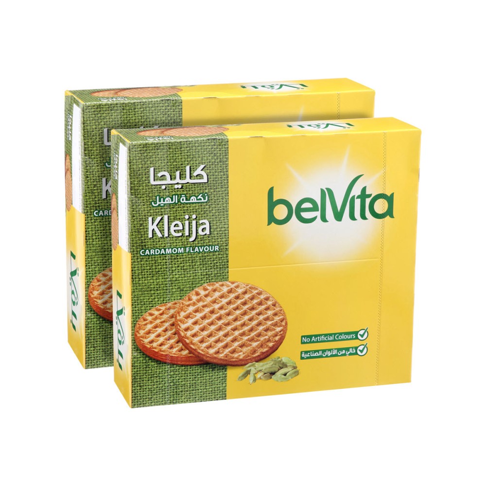 بيلفيتا كليجا بسكويت بنكهة الهيل – عبوة ٨ × ٥٦ جم