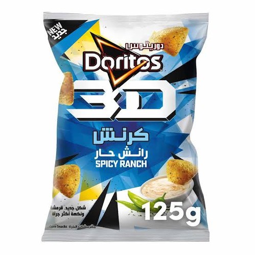 دوريتوس 3D سبايسي رانش – سناك ذرة ١٢٥ جم
