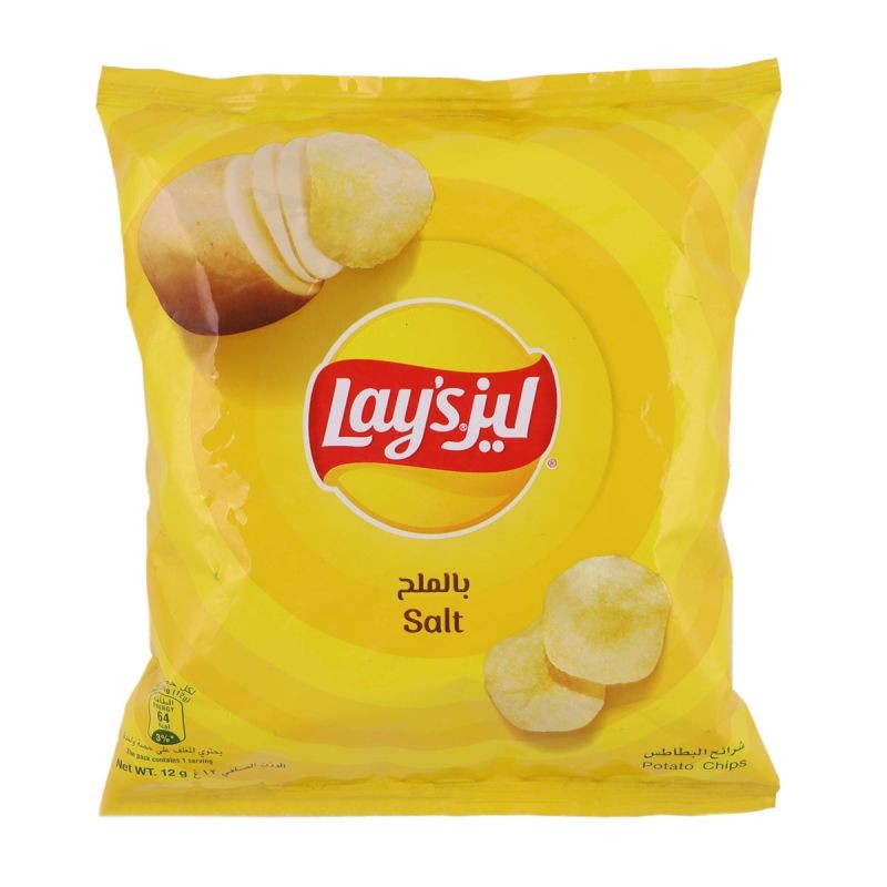 ليز رقائق مملحة ١٢ جم – عبوة ٢١ كيس