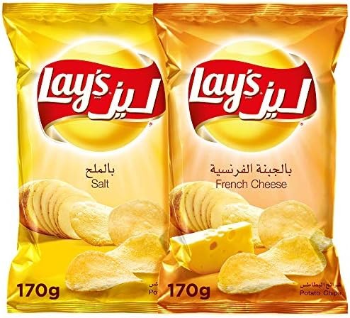 رقائق بطاطس ليز بنكهة الجبنة الفرنسية – ١٧٠ جم