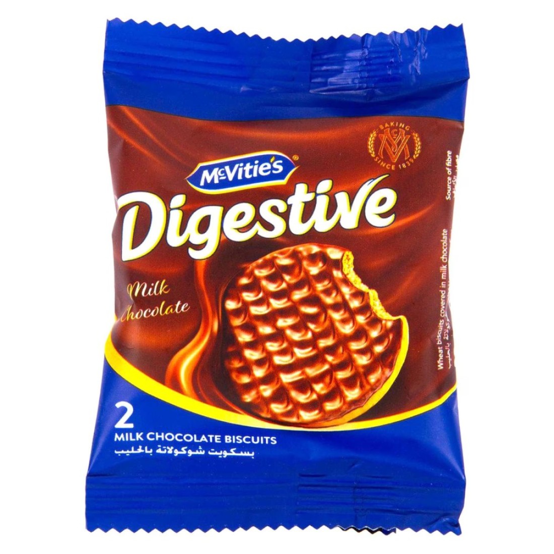 McVitie&#39;s Digestive Milk Chocolate Biscuits, 33.3g Pack of 12