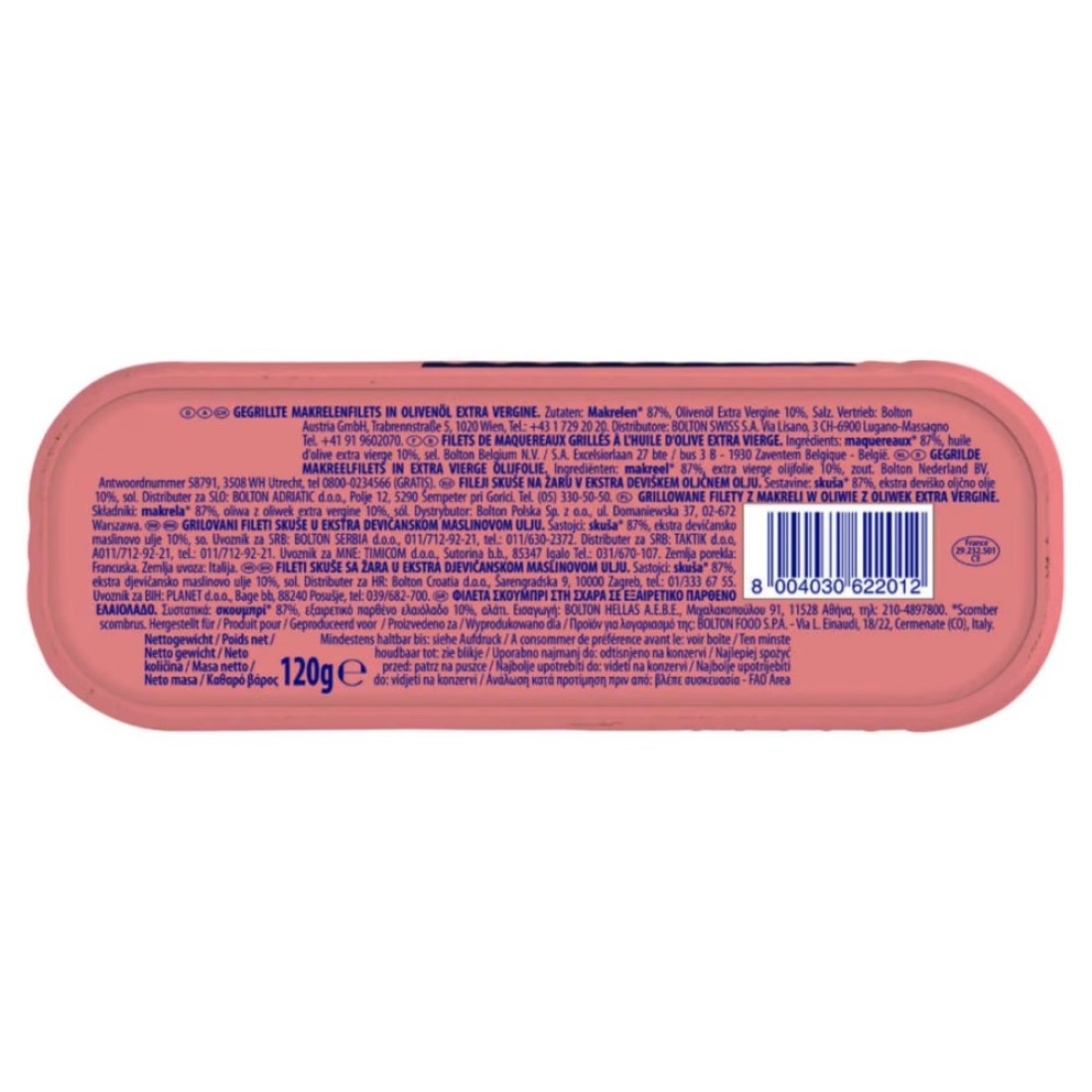 Rio Mare Grilled Mackerel in Extra Virgin Olive Oil, 120g