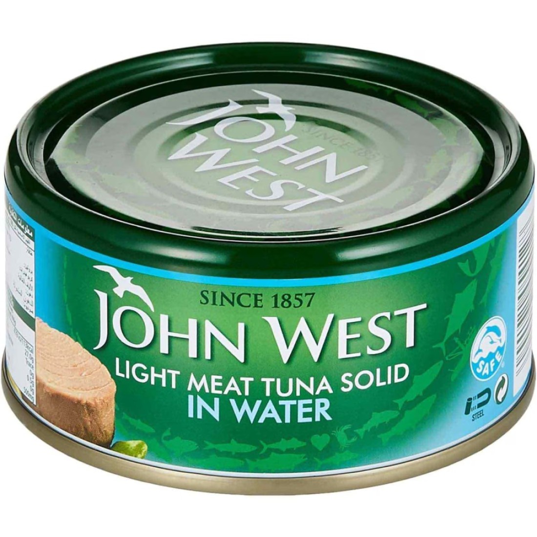John West Solid White Meat Tuna in Water, 170g Pack of 3