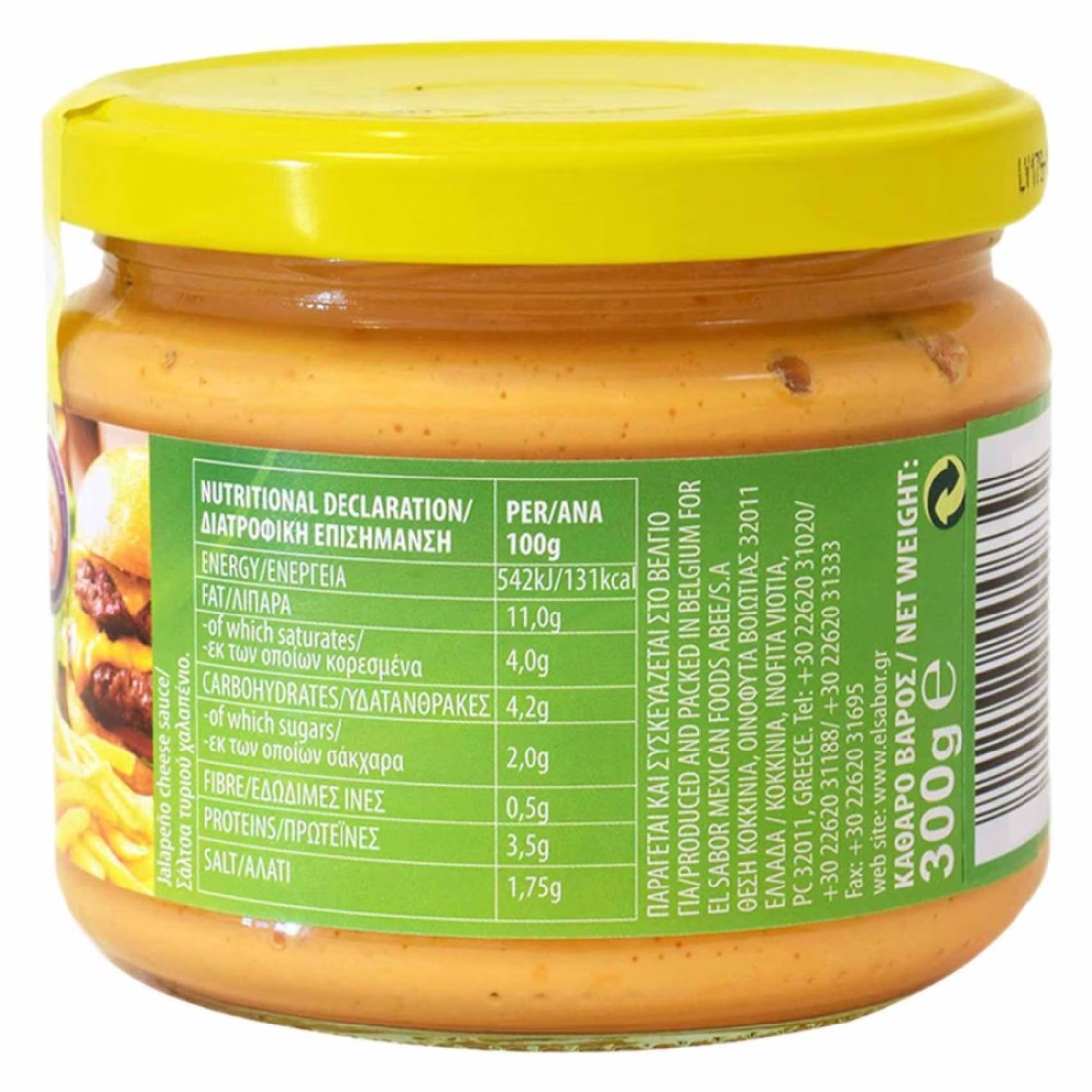 El sabor Jalapeno Cheese Dip 300g